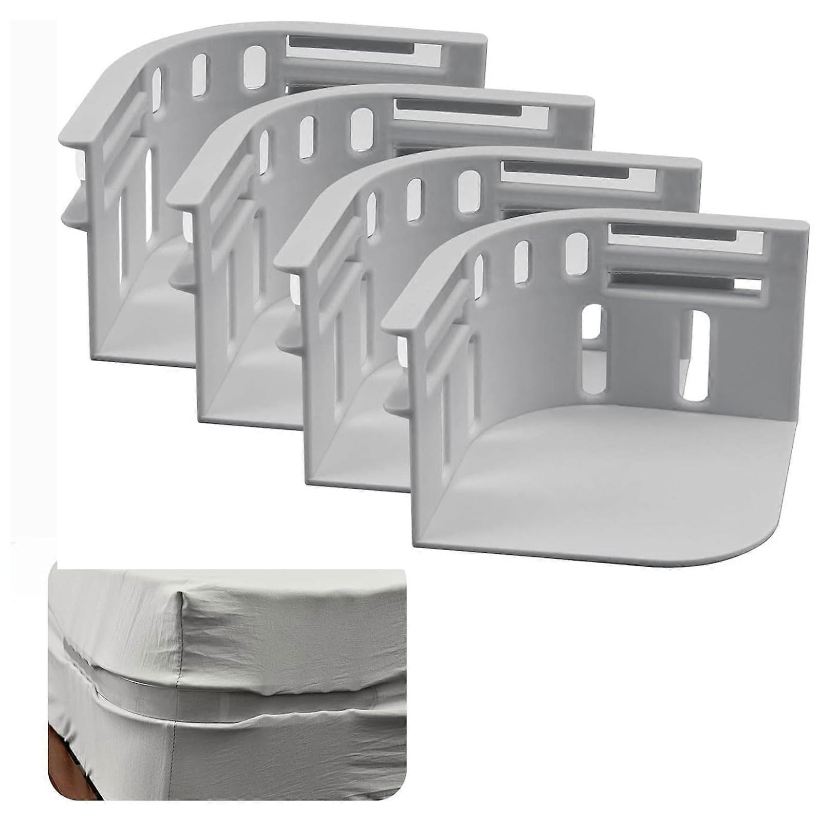 4X Lock Sheet Holders Keep Sheets Tight Heavy Duty Straps Fit All Mattresses-New