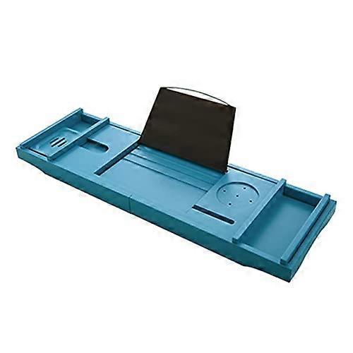 Adjustable Bathtub Tray with Book Holder and Wine Glass Slot for Relaxing and MultiPurpose Use