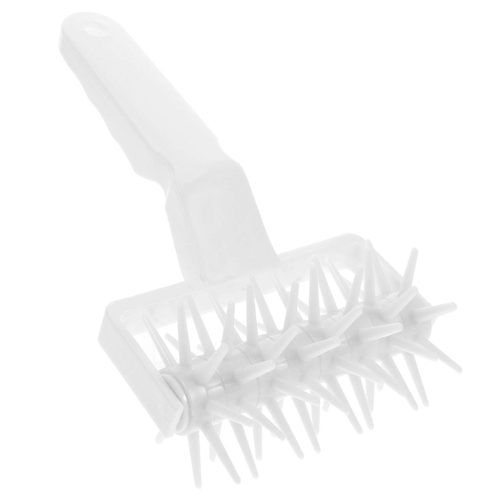 White Pizza Dough Docker Bakery Tool for Dough Perforation Use