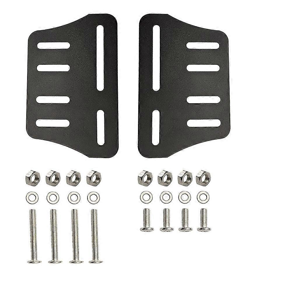 2PCS Heavy Duty Bed Frame Adapter/Connector Plate for Headboard, Adjustable Metal Frame Modification Brackets