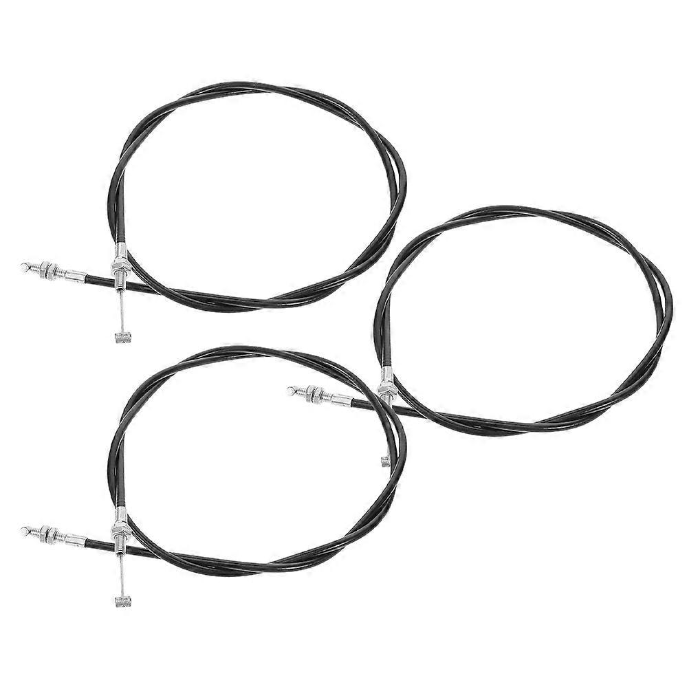 Salon Styling Chairs Recliner Cable Handle for Replacement 3Pcs Black