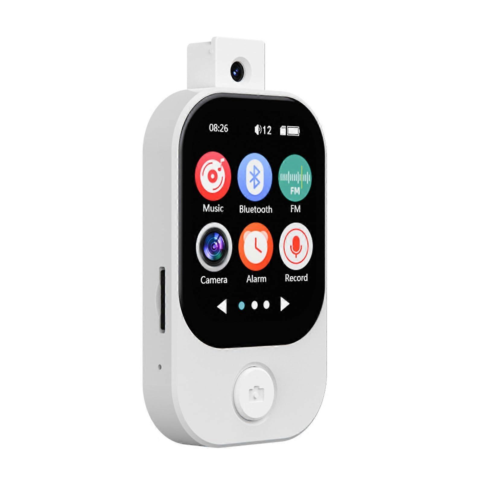 MP3 Player with Bluetooth 2.01Inch HD Touch Screen MP4 Player 720P Camera, FM Radio, EBook 8GB Memory Card