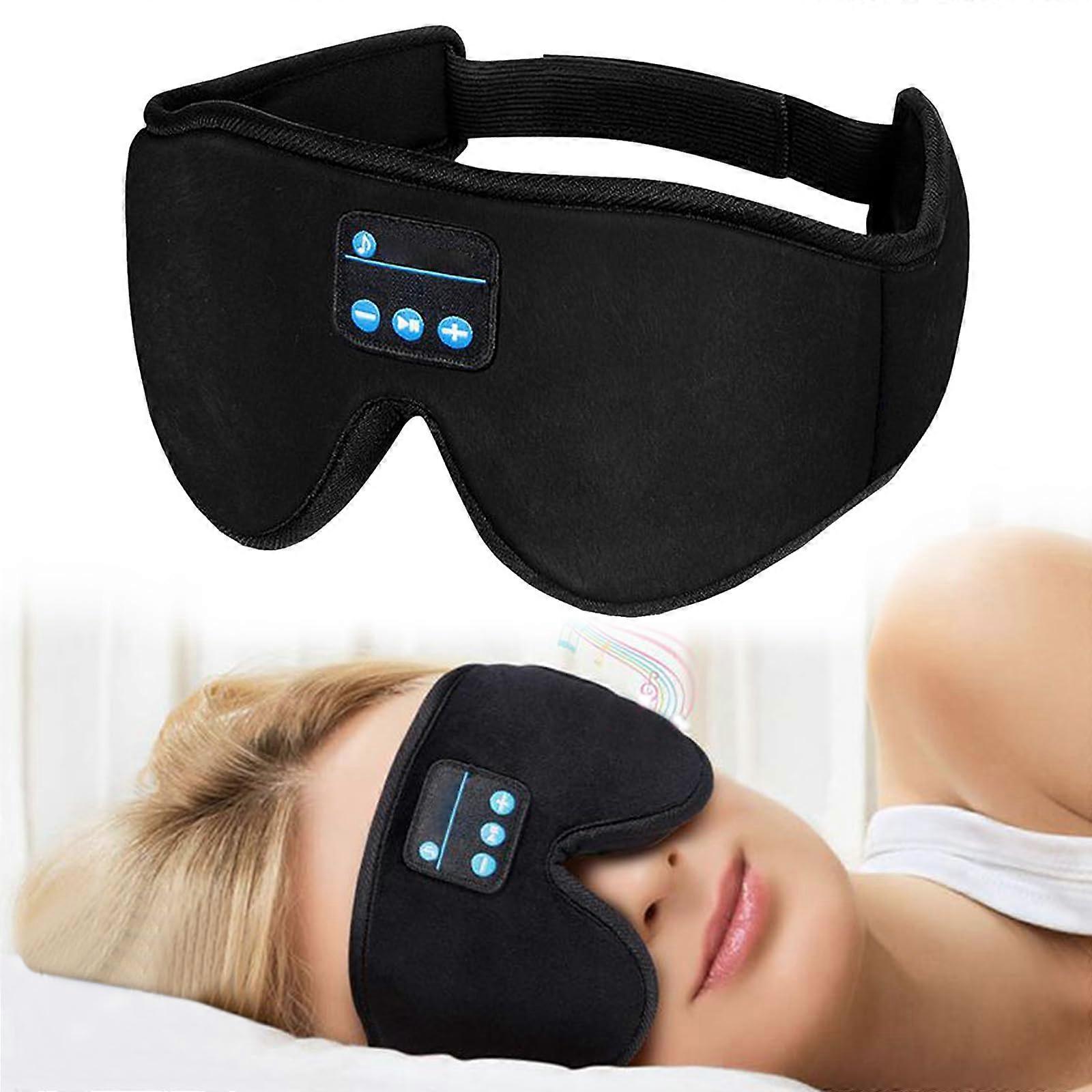 Bluetooth Sleep Headphones 3D Eye Mask Light Blocking Wireless Stereo For Travel