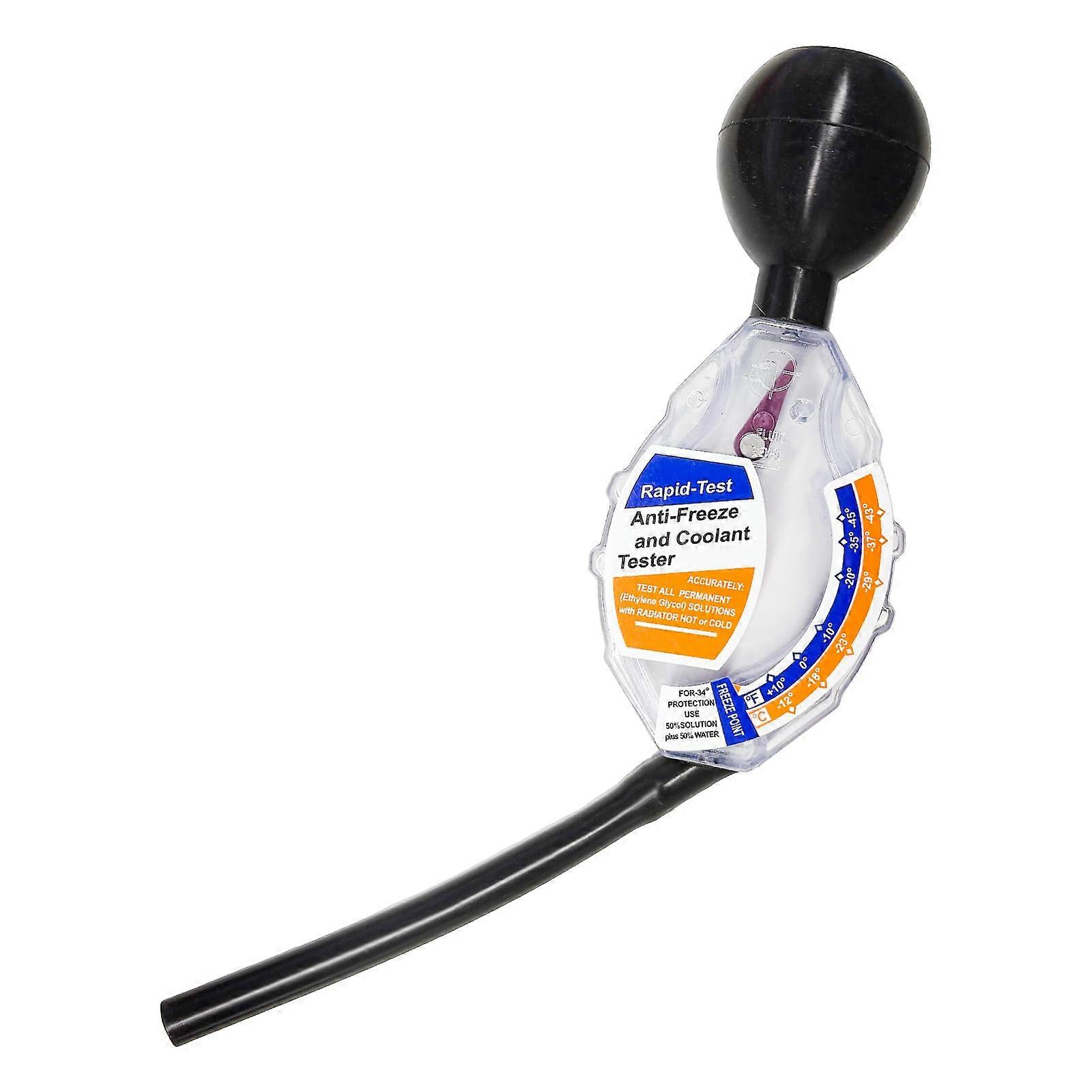 Coolant Tester Dial Type Antifreeze Hydrometer for Car Engines with Dual Temperature Scale
