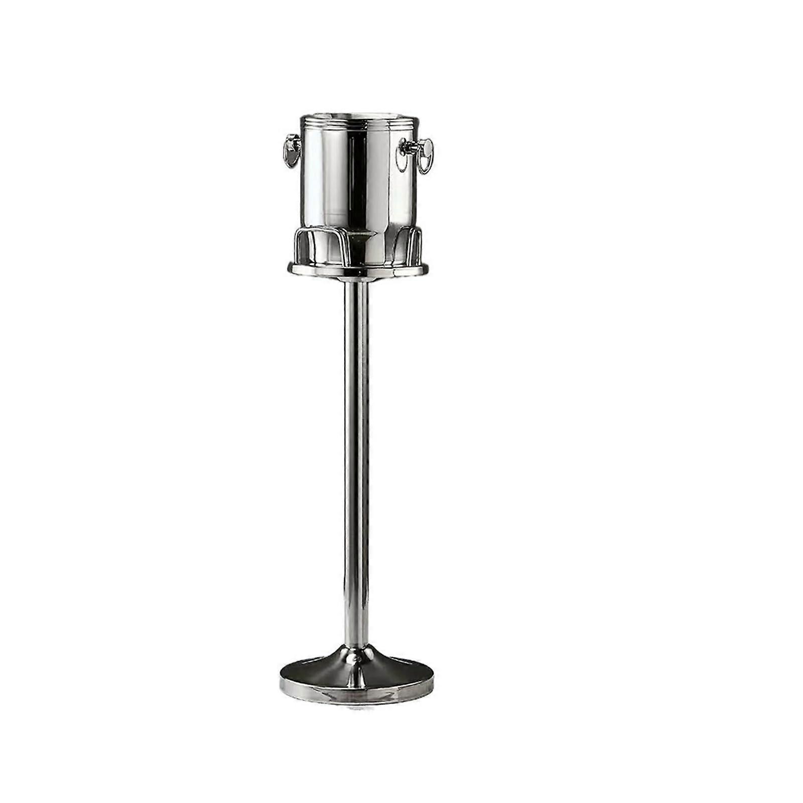 Stainless Steel Ice Bucket with Stand, Large Capacity Wine and Champagne Cooler for Parties Ref: 9635