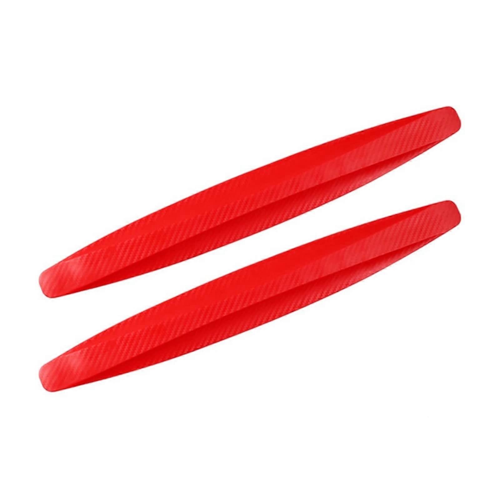 Car Bumper Guard Strip Protector with Universal Mud Flap Fender Guards Scratch Protection Red