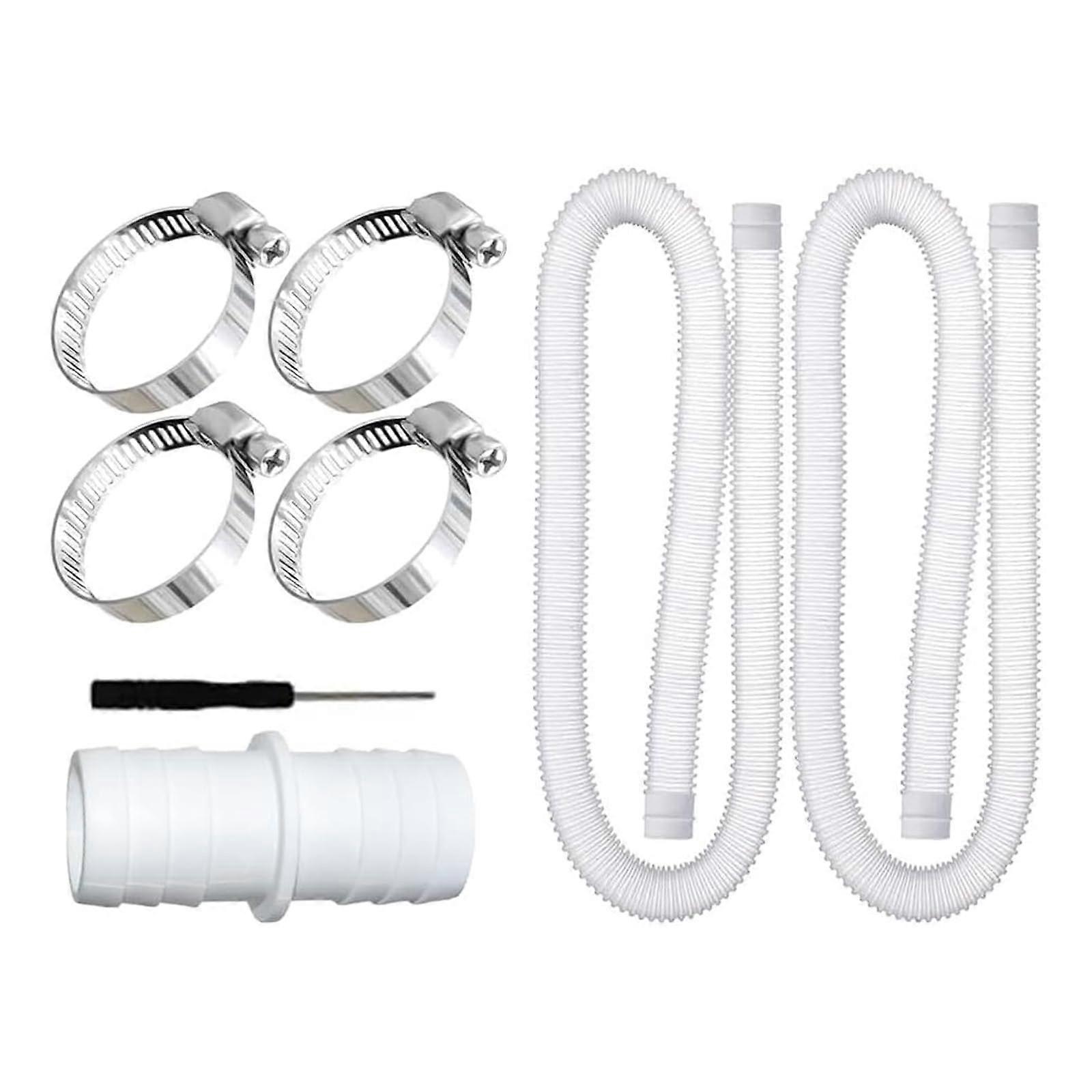 Leak Resistant Pool Pump Hose with Stainless Fasteners for Improved Water Circulation in Pools