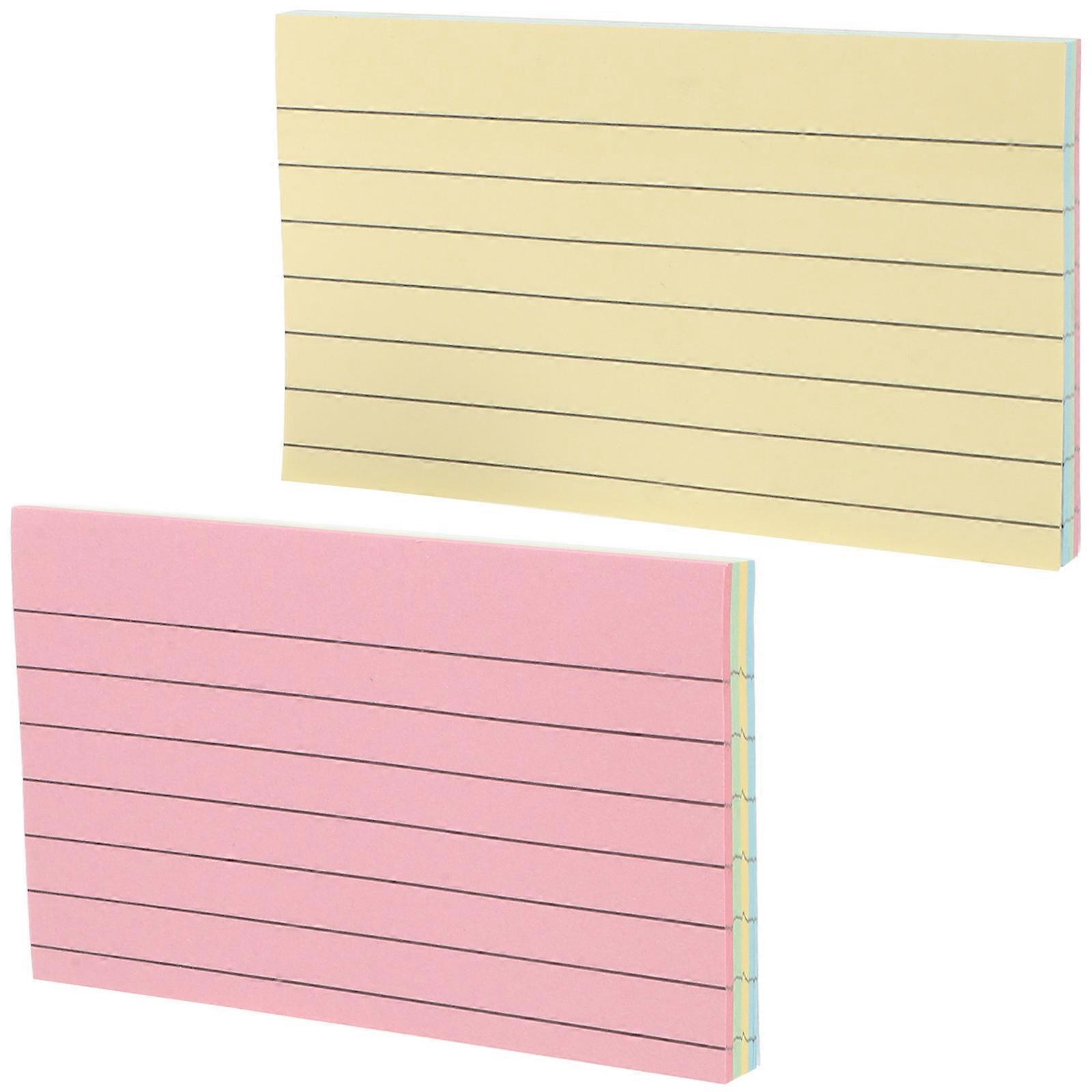 Papier à notes ligné pour l'organisation, 180 feuilles colorées