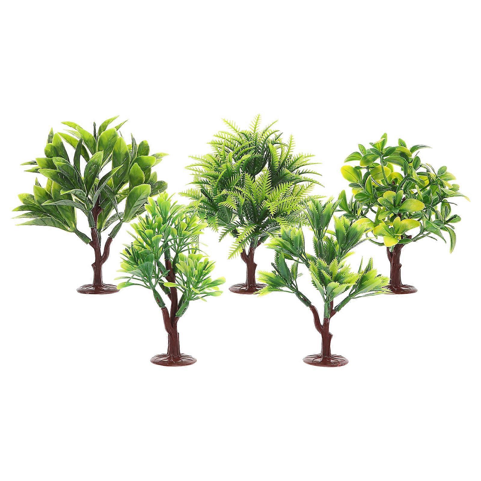 Miniature Toy Trees Simulated Tree Decorations for DIY Sand Table 10Pcs