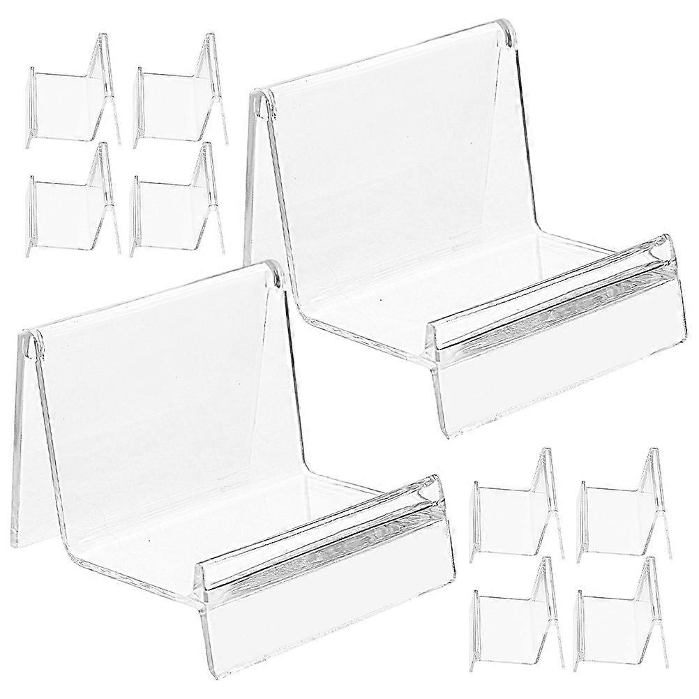 Wallet Display Rack for Storage with 20Pcs Transparent Desktop Multipurpose Stand