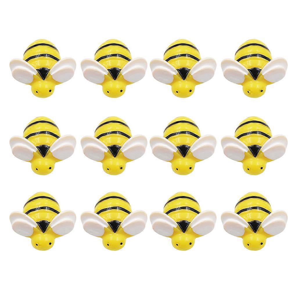 Yellow Creative Bee Shaped Pushpin Thumbtack for Decorative Use 30Pcs