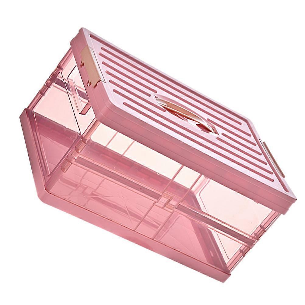 Organizer Box Practical Clothes Case For Storage Solutions Simple Design Pink 1Pack