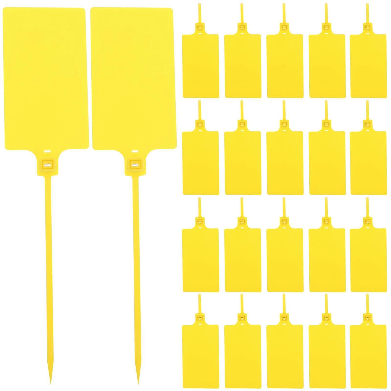 Tags Plastic Labeling Tags with Strings 100Pcs