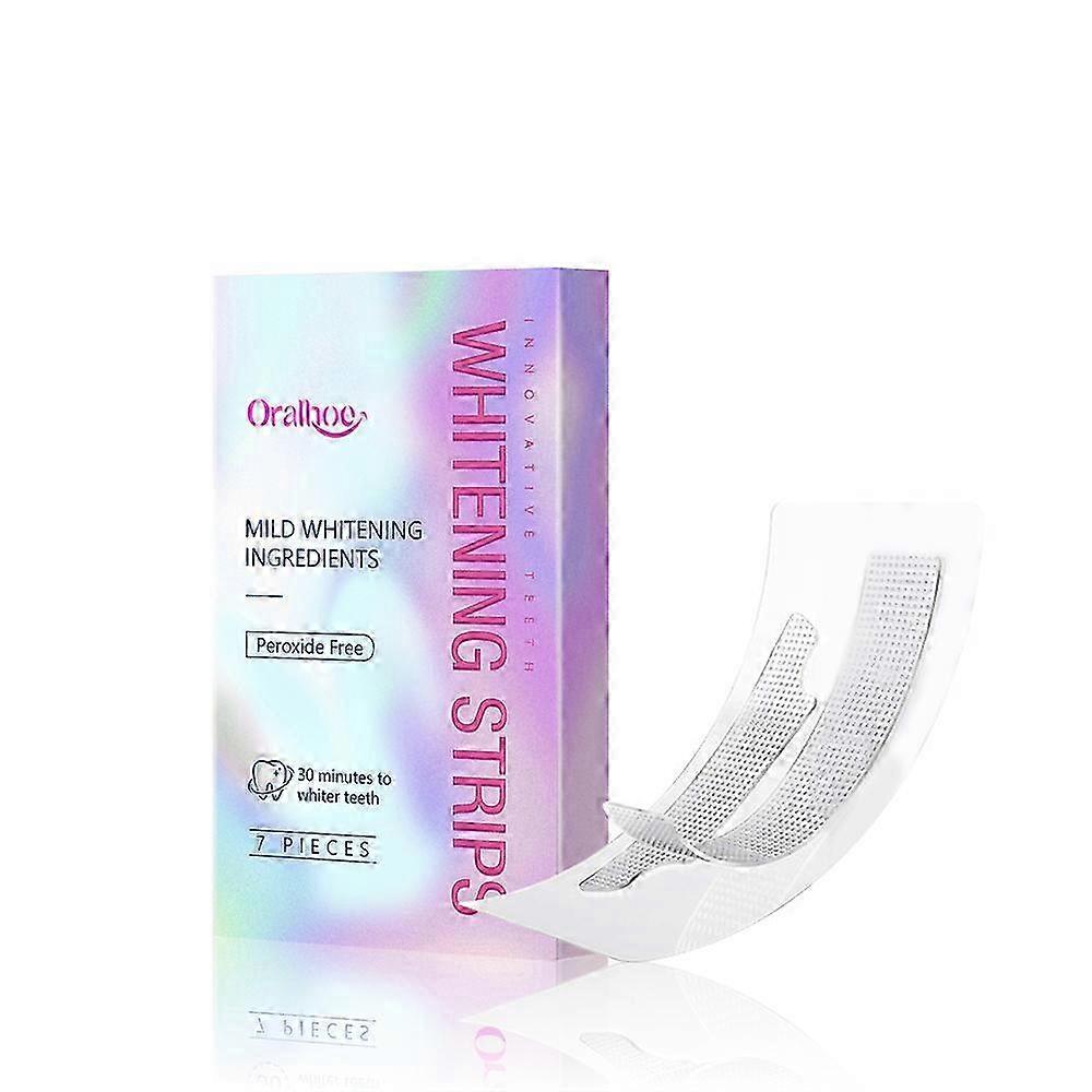 Teeth Whitening Strips Peroxide  Enamel Safe for Surface Stain Removal Easy Home Use Kit