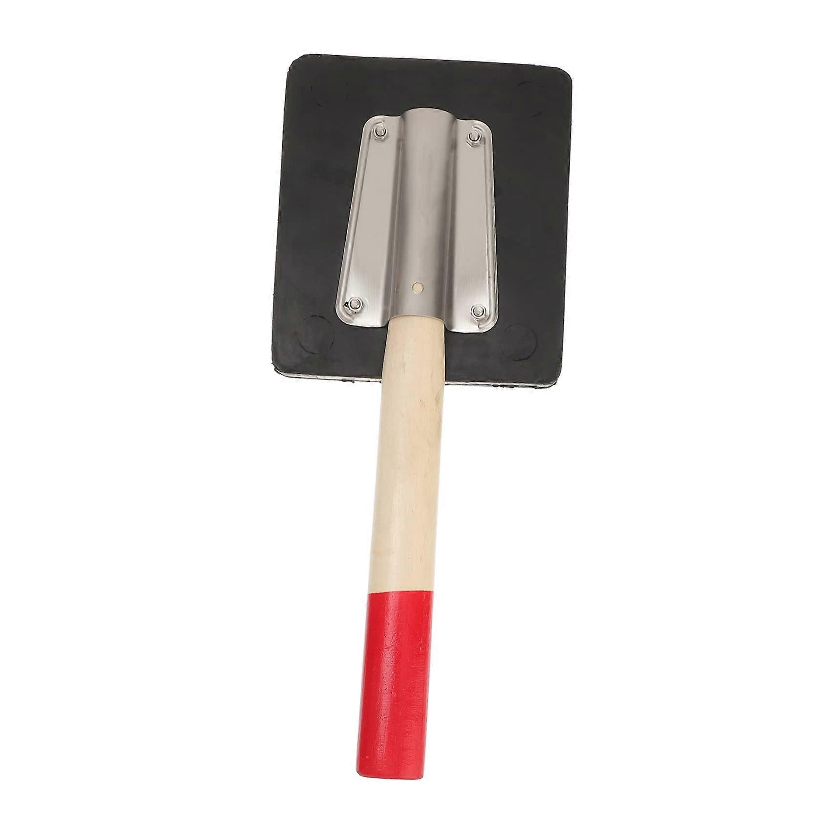 Flooring Tapping Block with Durable Wooden Handle for Vinyl Plank Installation and Precision Alignment