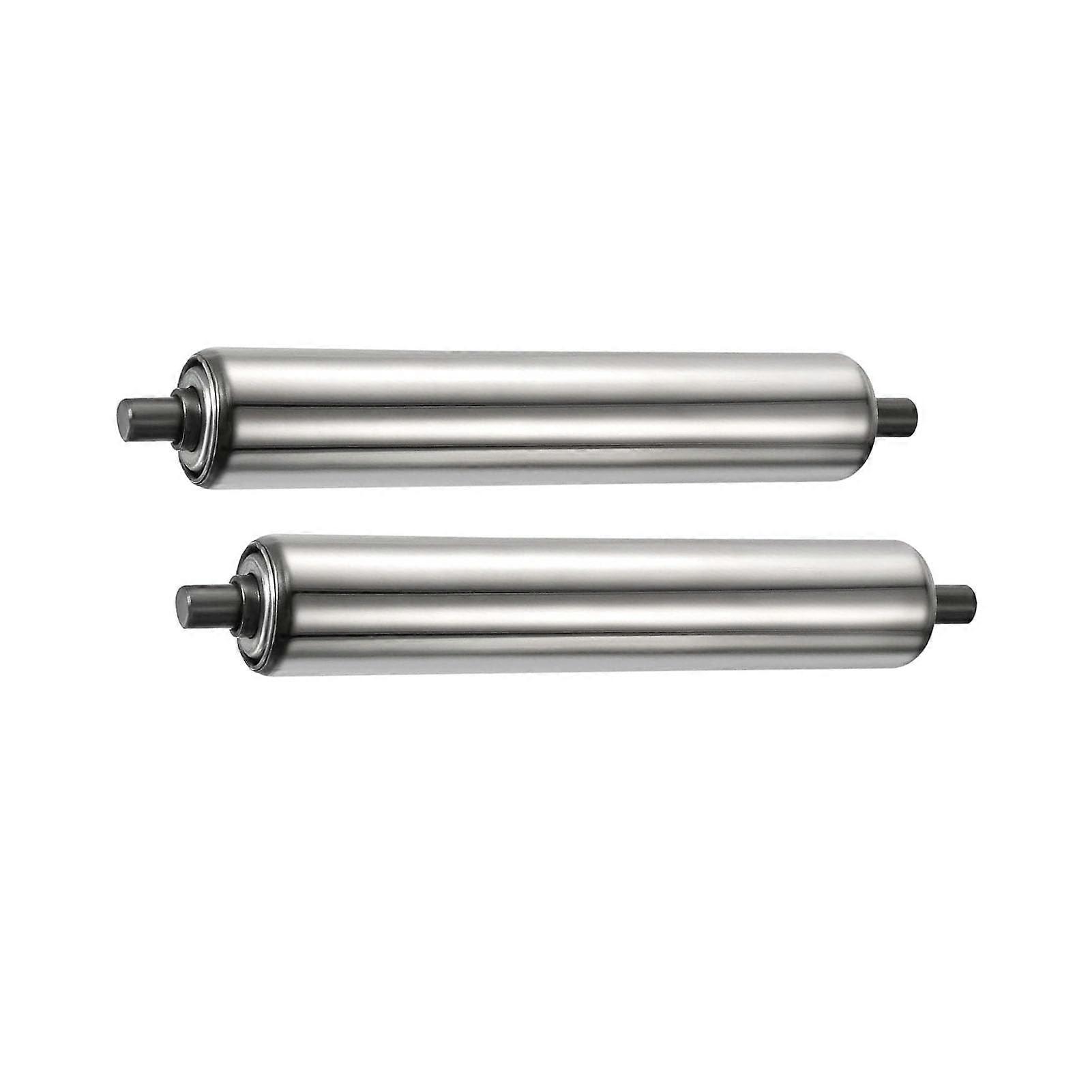Stainless Steel Conveyor Rollers 2Pcs Rust Resistant Heavy Duty Replacement for Assembly Line