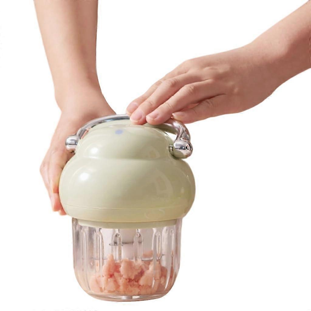 Electric Food Processor and Meat Grinder with Powerful Dual Motor, MultiFunction, Green