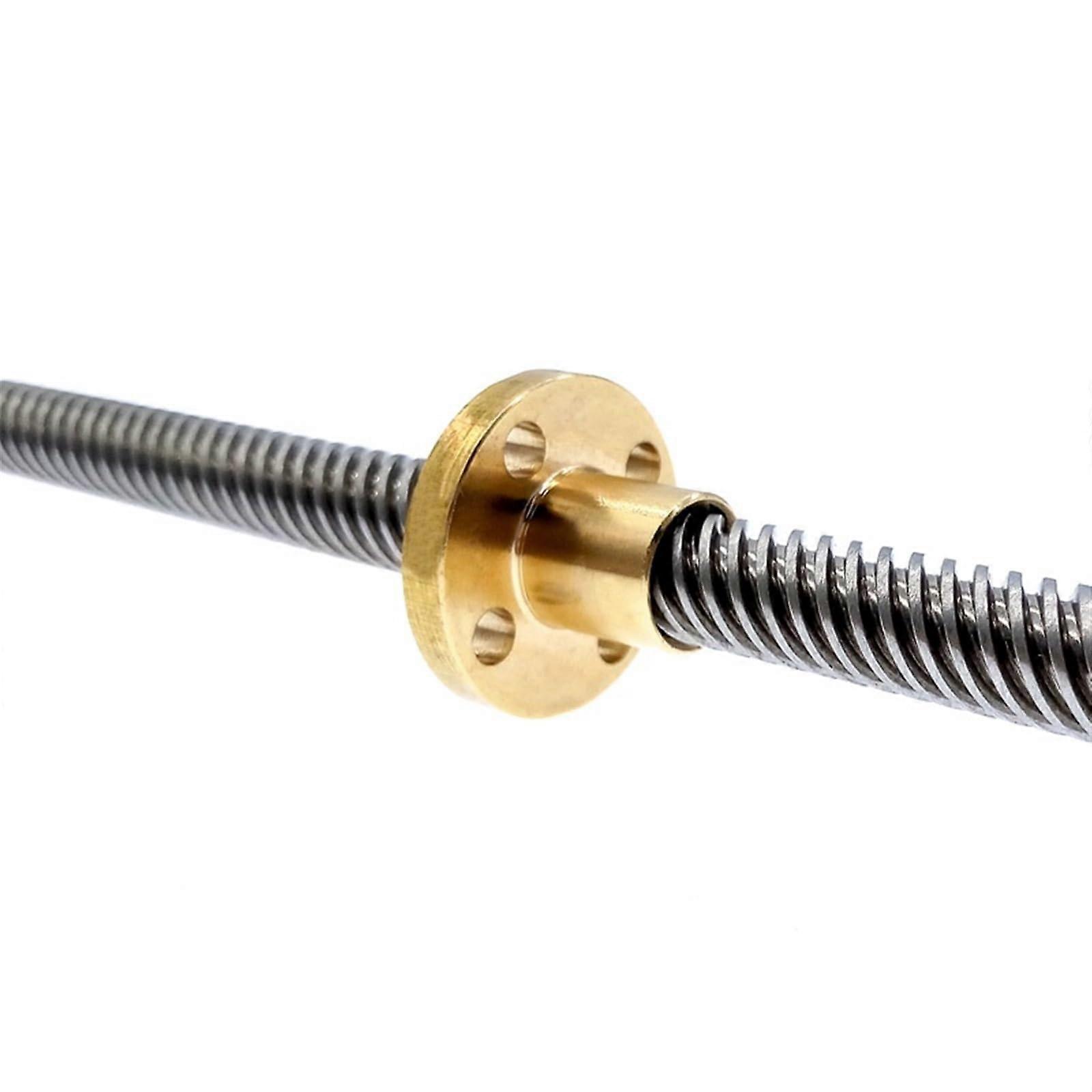 T8x350mm Trapezoidal Lead Screw with Brass Nut for Smooth Precision Motion CNC and 3D Printer