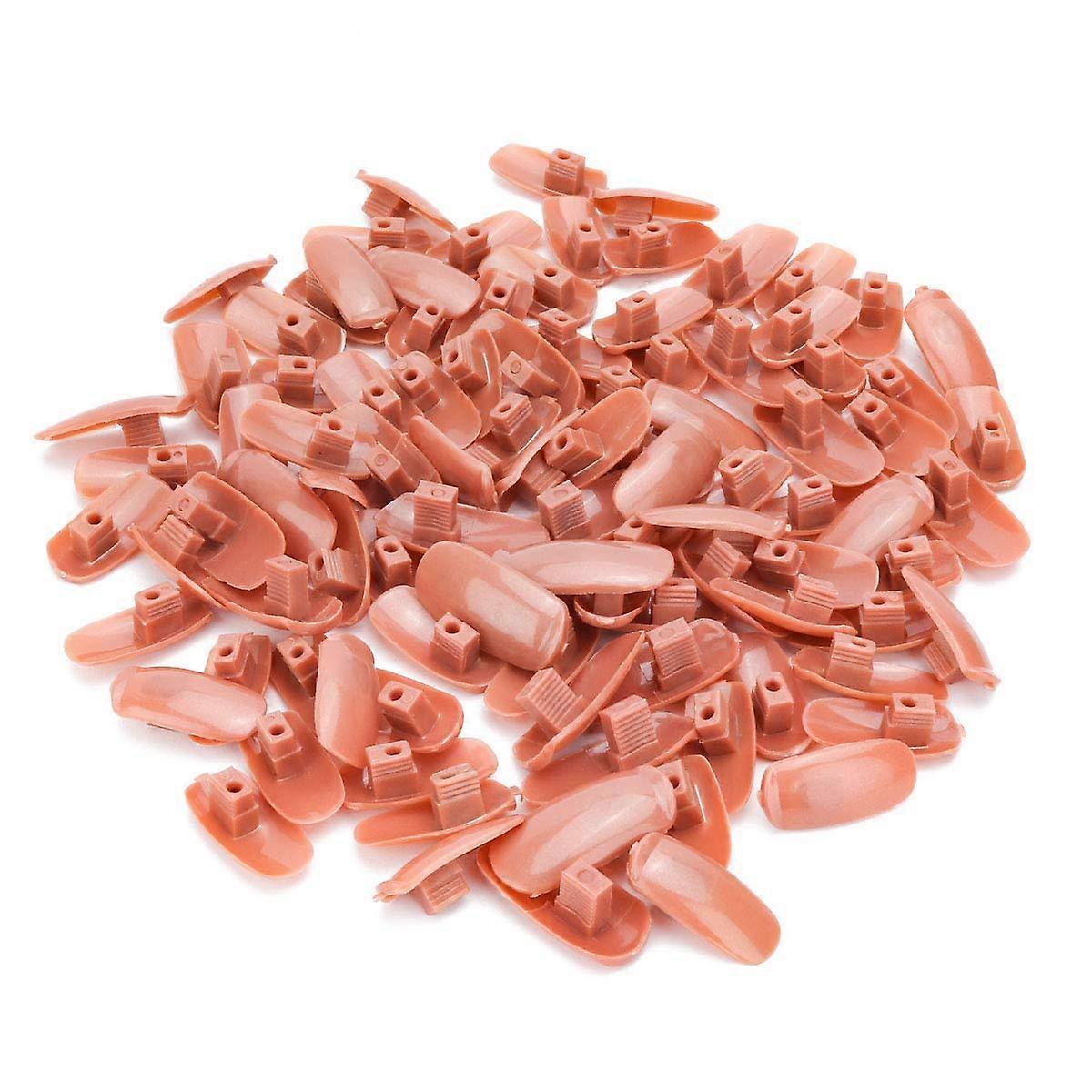 200pcs Nail Practice Hand Refill Tips, Reusable Fake Nail Tips for Manicure Training