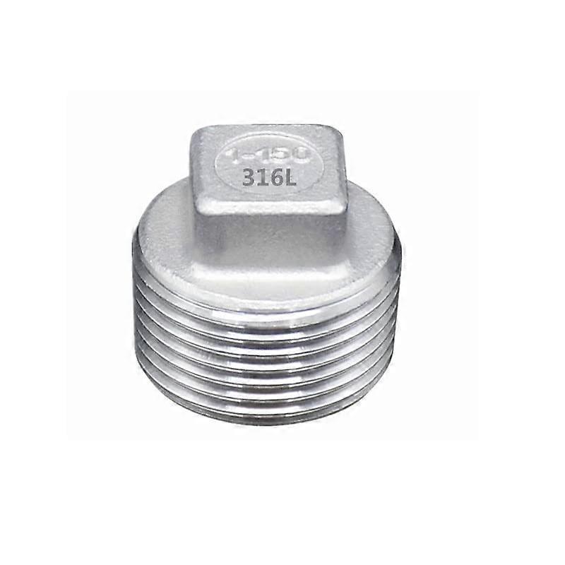 1/4 Inch BSP Stainless Steel Pipe Fitting 316L End Cap Plug  Pressure LeakProof