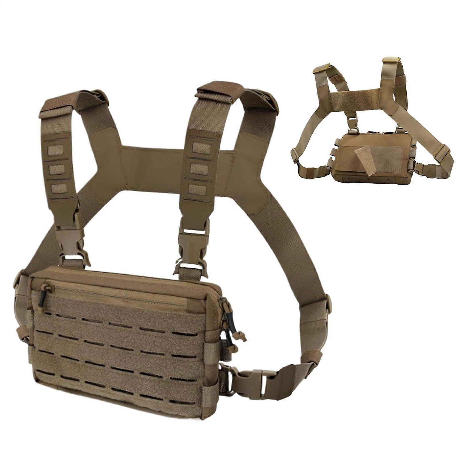 Men's Chest Bag Running Vest Pack with Adjustable Straps QuickRelease Buckle AntiTheft Design