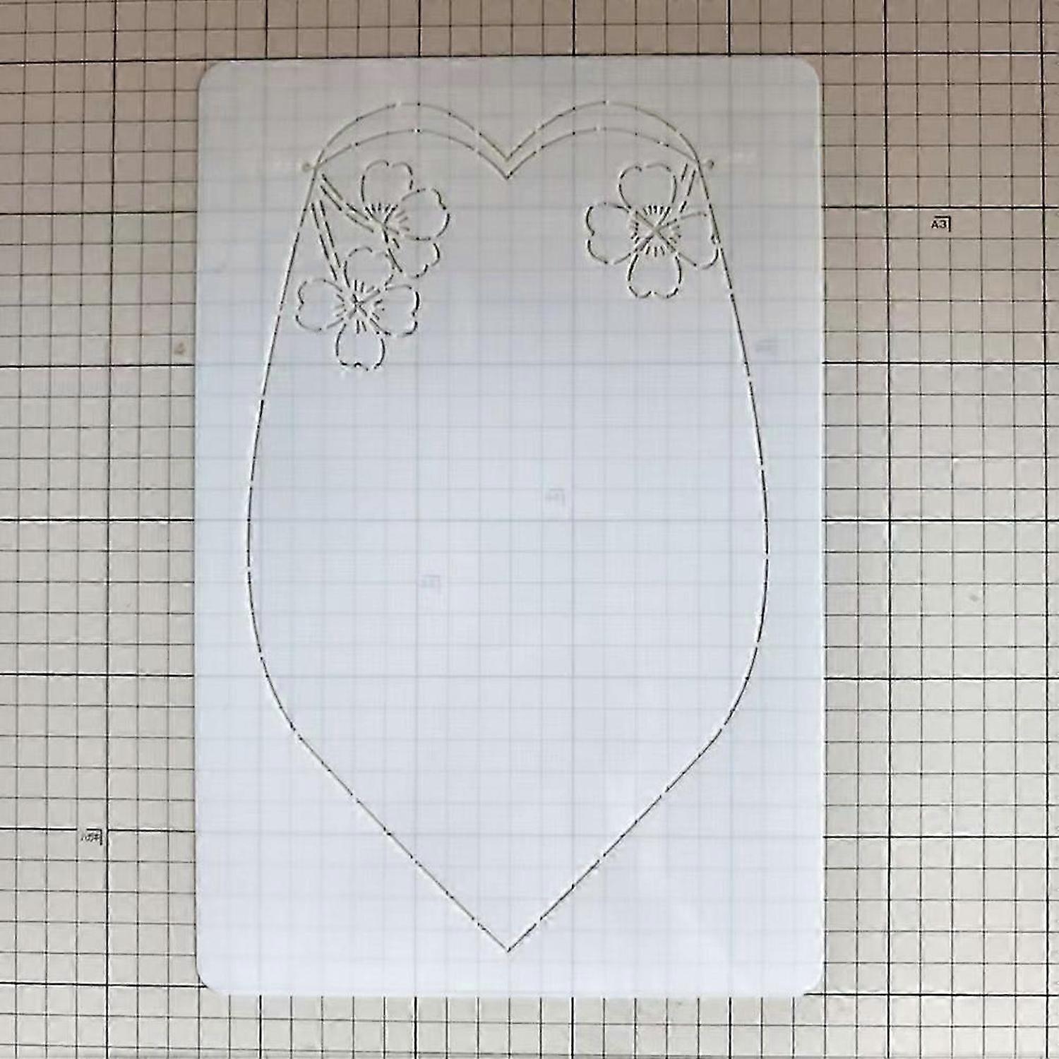 Embroidery Pattern Quilting Stencil Soft Reusable Stitching Stencils for Craft Room