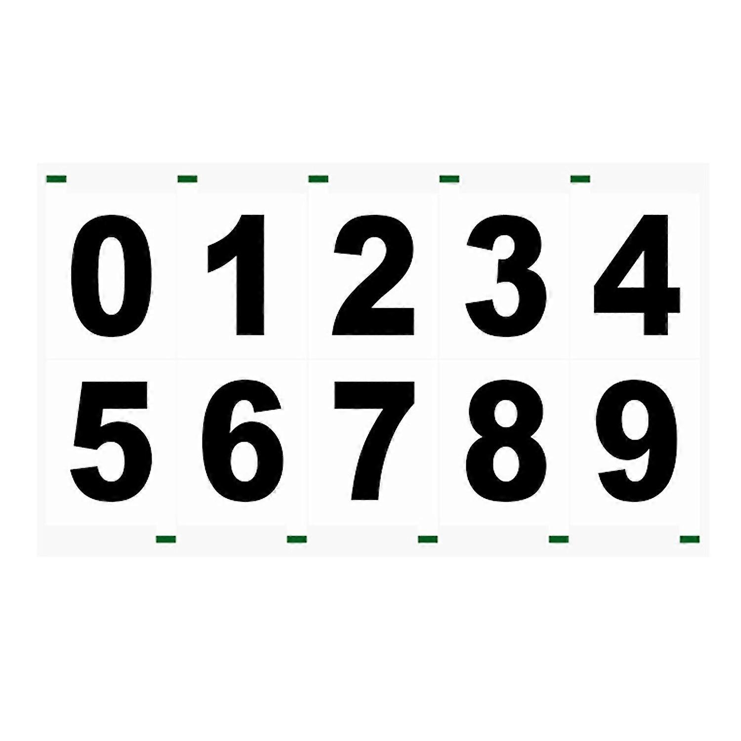 Reflective Number Labels Weatheproof Reflective Mailbox Numbers for Outside Decor