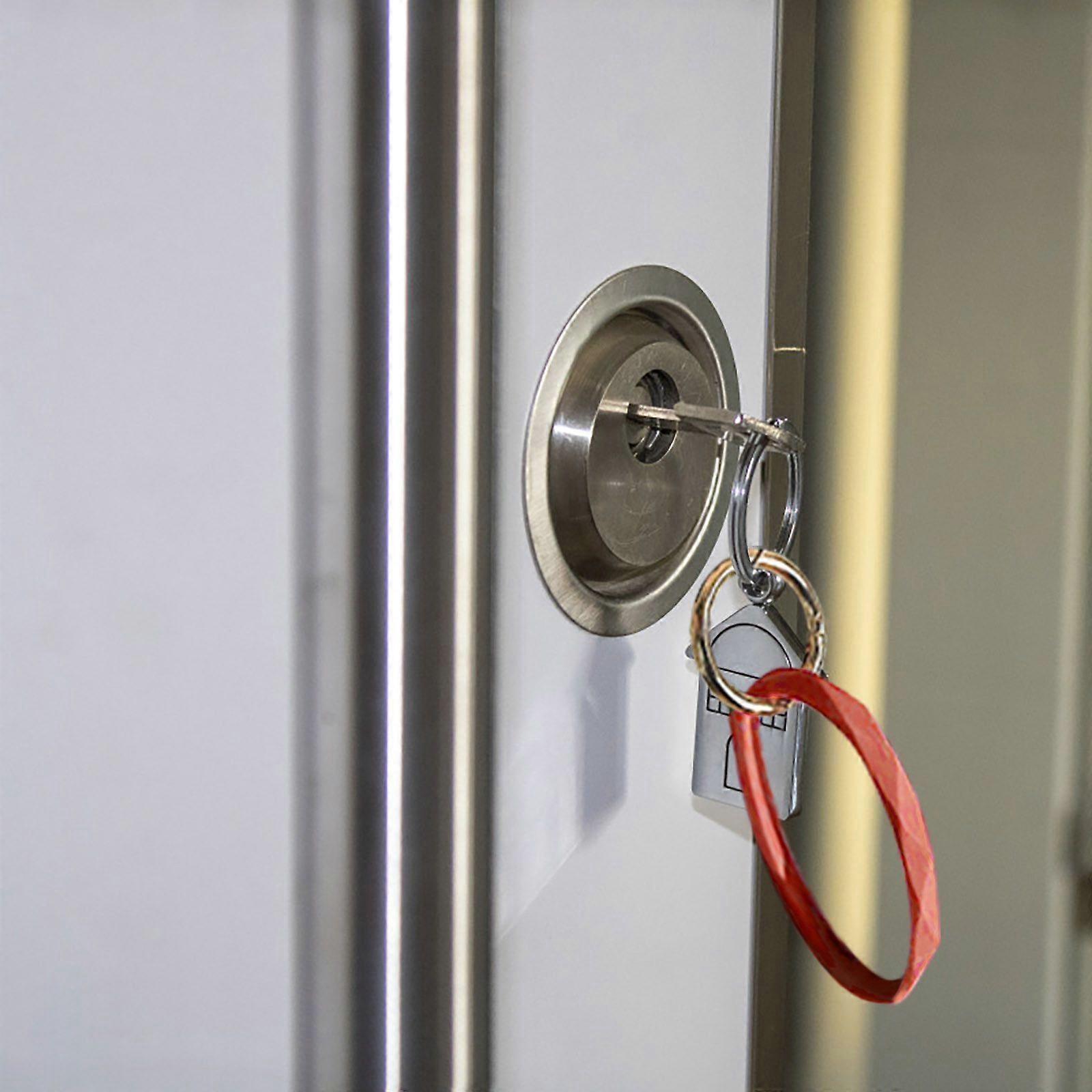 Key Holder Key Ring Keychain Bracelet Bangle Flexible Silicone Round Wristbands