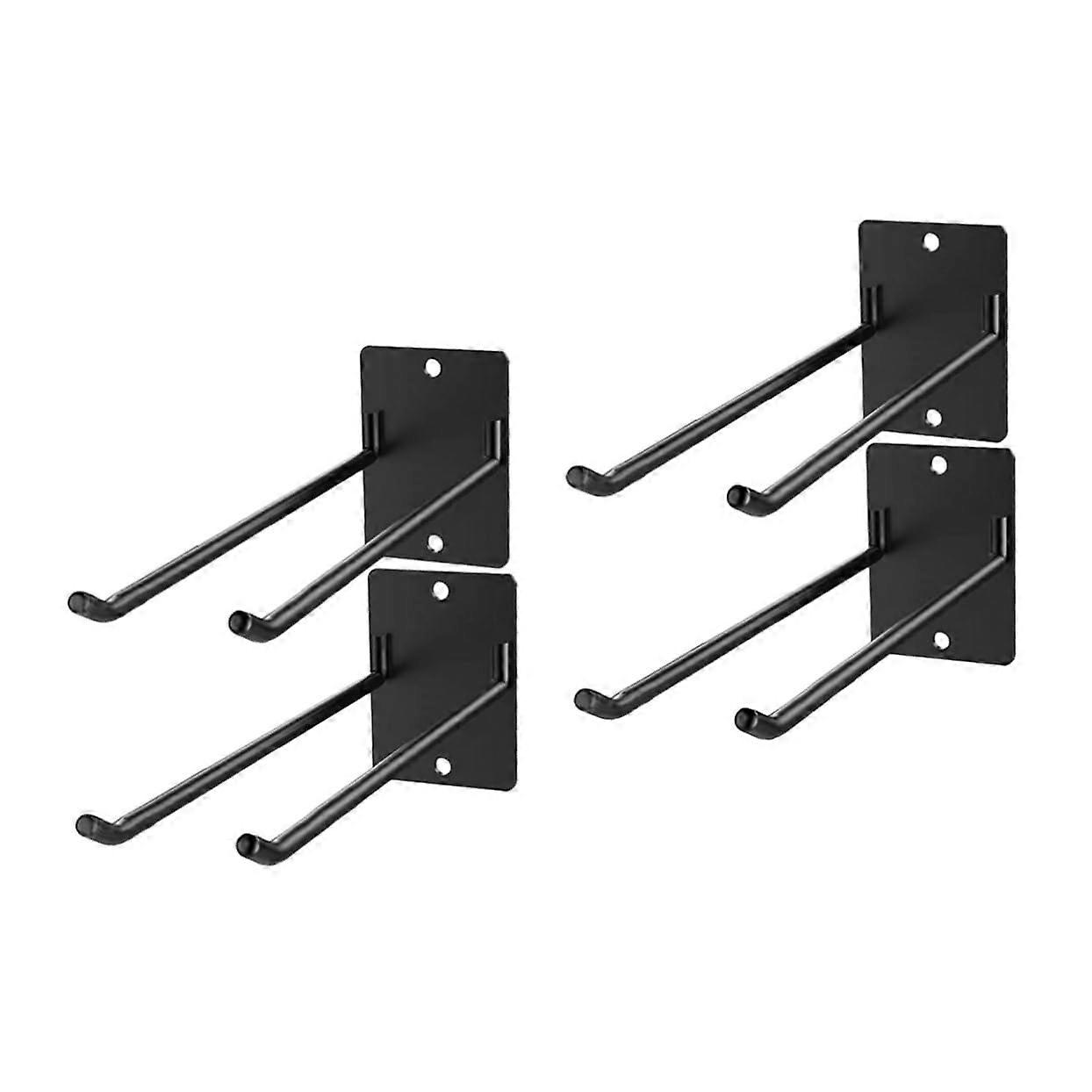 Wall Mounted Broom Holder Set with Adjustable Tool Racks for Garage and Garden Space Saving Storage