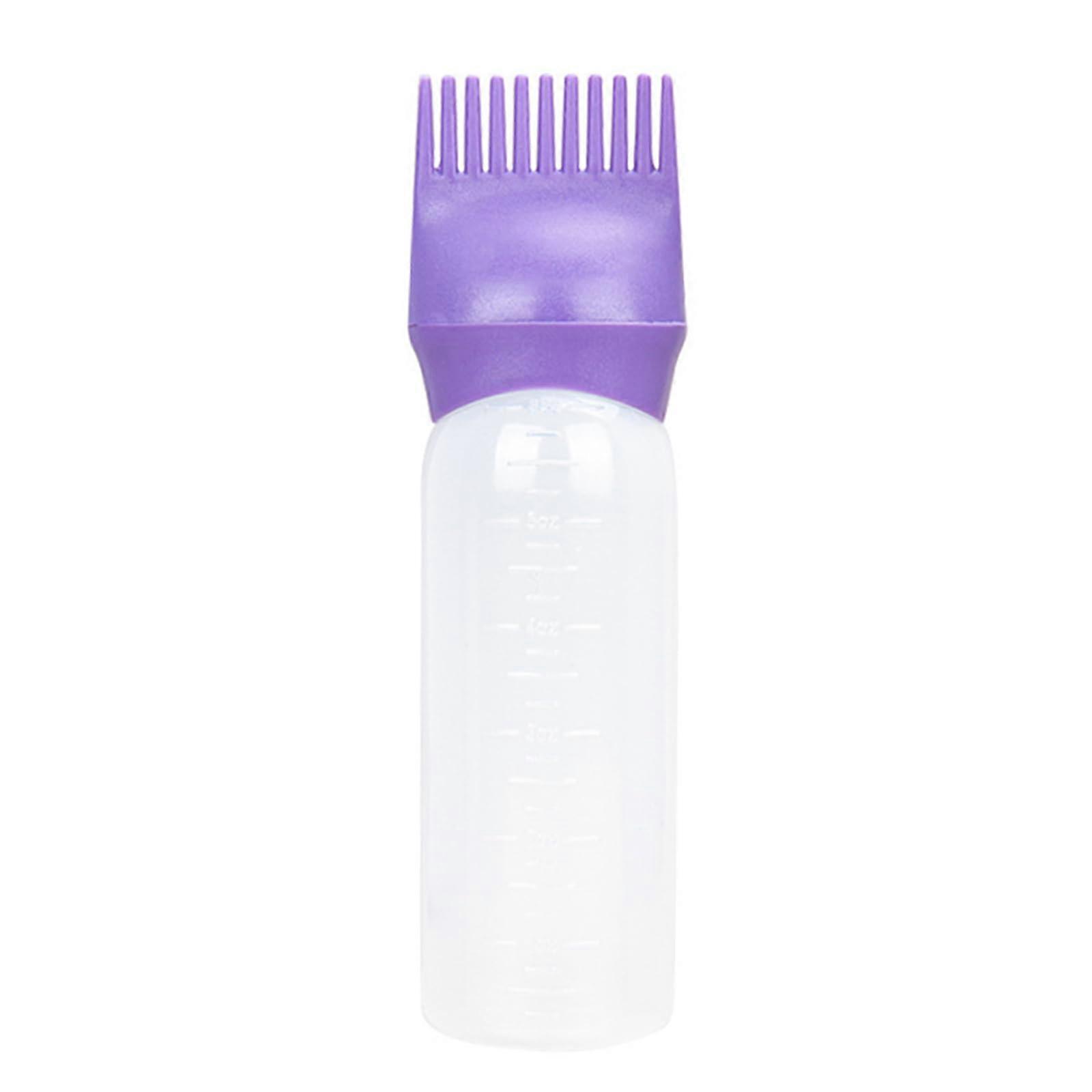 Root Comb Hair Dye Applicator Bottle for Precise Root Coverage and Mess Application