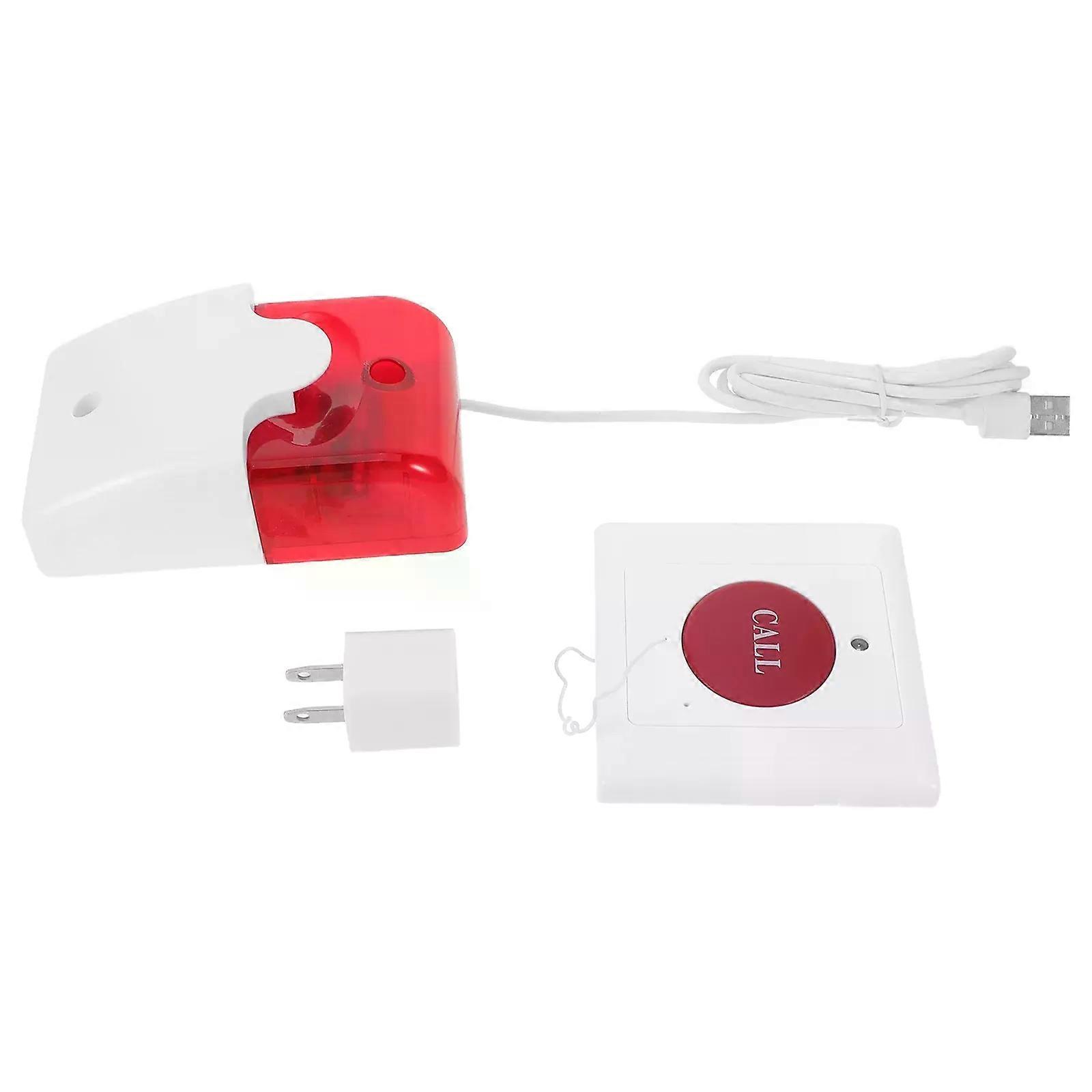 Wireless Alarm Button For Elderly Emergency Alert Device Dual Audiovisual Signal System Fall