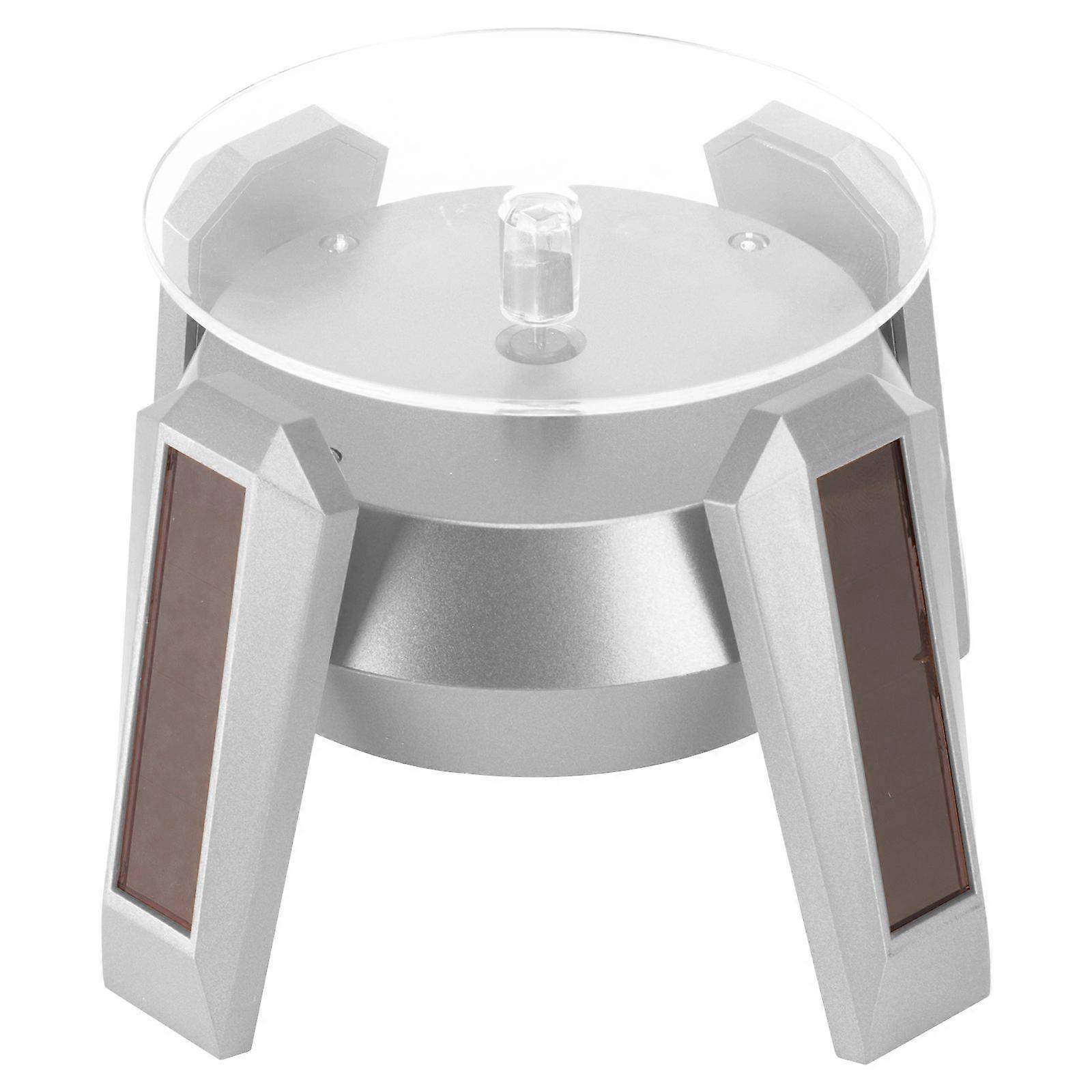 1Pc Solar Spacecraft Ornament Rotating Display Plate (without battery)