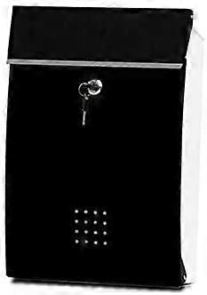 Wall Mounted Locking Mailbox with Keys, Rust Resistant Metal for Secure Outdoor Home or Apartment