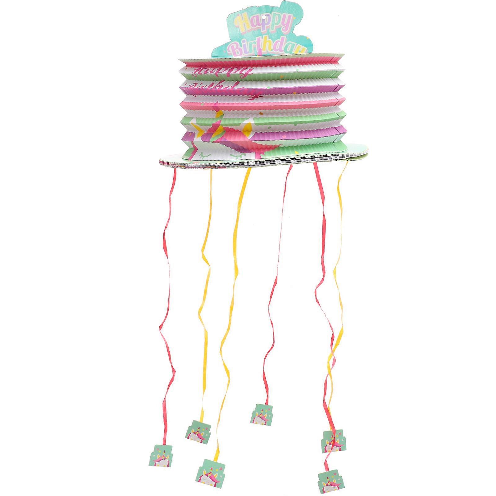Pull String Pinata Lantern Pinata Toy for Party Use Decorative