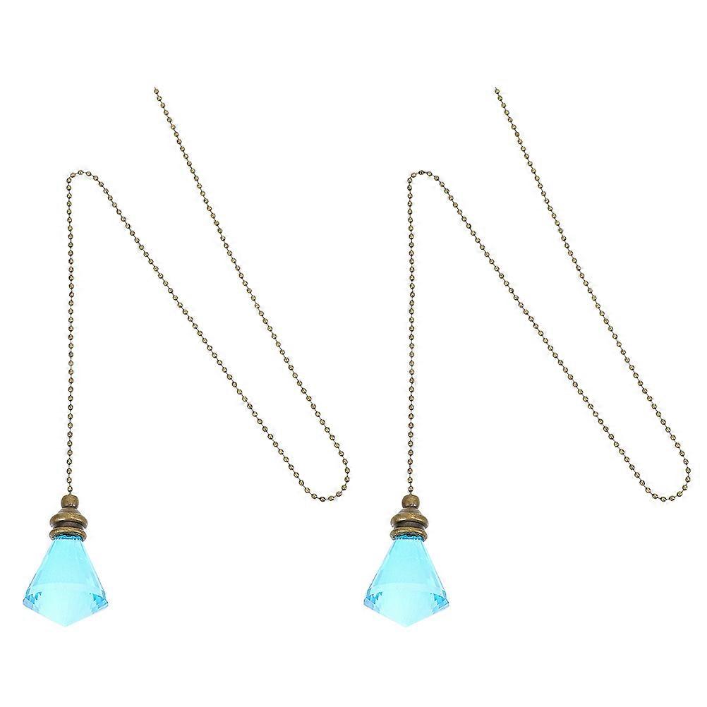 Ceiling Fan Pull Chain Glass Light Pull Chain Extender 2Pcs Decorative Connector