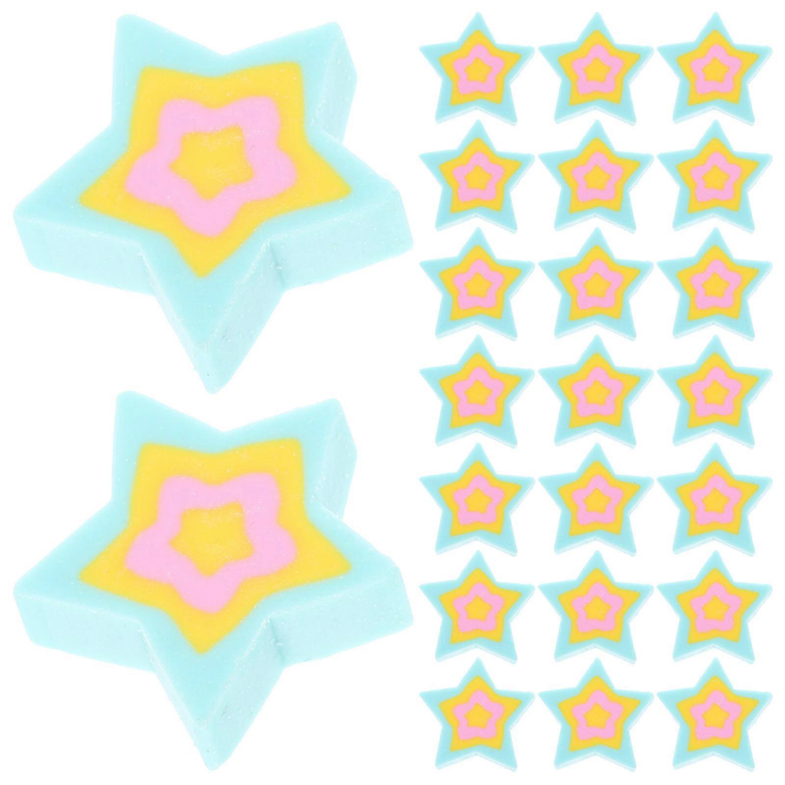 Cute Erasers for Students Star Shaped Mini Erasers 50Pcs Bulk Pack