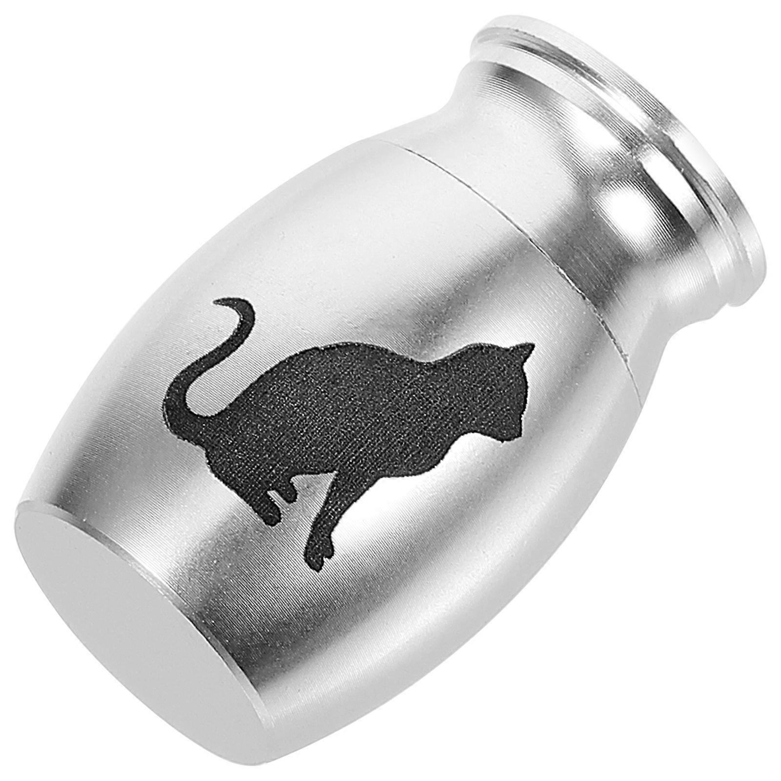 Mini Pet Cremation Urn Silver Alloy for Ashes 5Pcs Keepsake Set