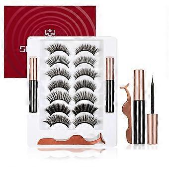 Faux cils magnétiques. Un regard naturellement charmant. Sans colle. Réutilisables et épais.