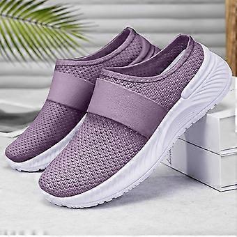 Willtoo Damen-Walkingschuhe, orthopädisch, leicht, atmungsaktiv, mit gewebtem Mesh-Obermaterial, rutschfest, für Freizeit und Sport.