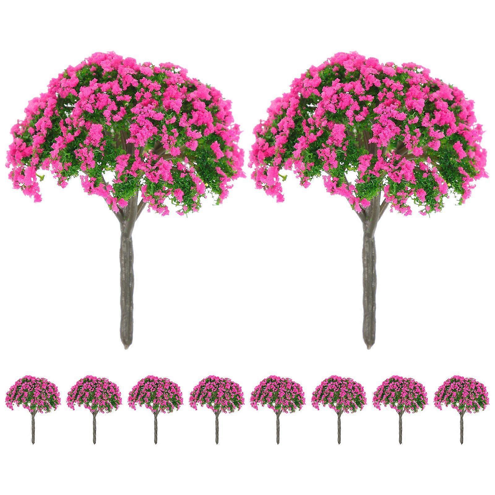 10pcs Sand Table Model Tree Micro Landscape Decoration Tree Micro-landscape Tree Model