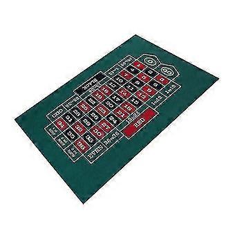 Tabletop Casino Felt Layout - Double-sided Poker Game Mat For Texas Holdem And Blackjack Professional Grade Roulette,z
