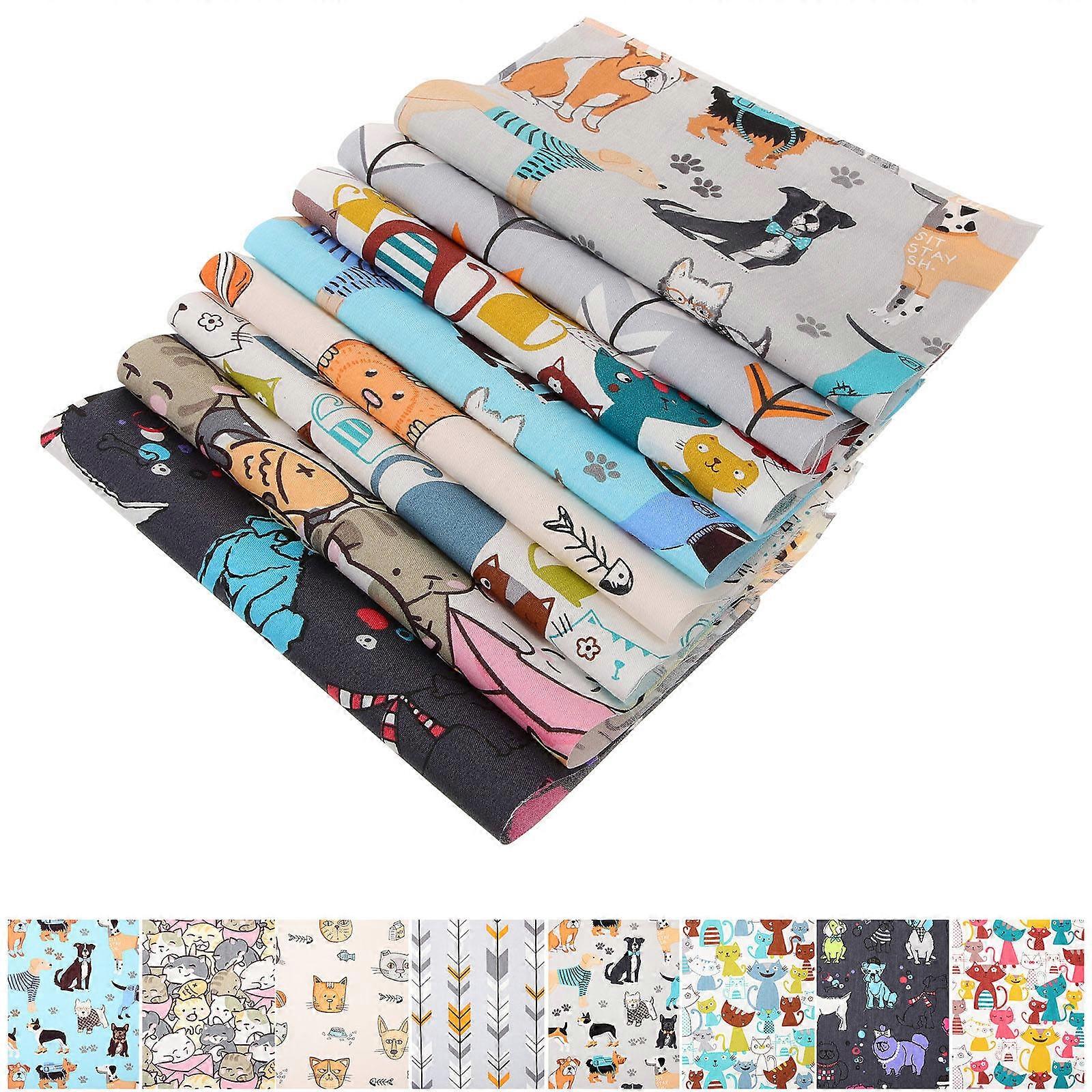 Multipurpose Cotton Fabric Printing Cloth for DIY Use 120Pcs Patchwork Set