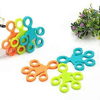 Agarre de mano Silicona Anillo Dedo Expansor Ejercicio Antiestrés Fitness Bands Toy