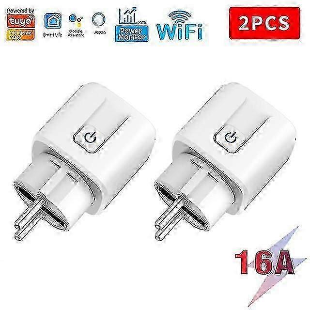 Smart Plug Wifi Socket Eu 16awith Power Monitor Timing Function