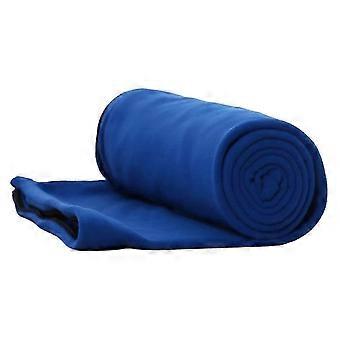 Saco de dormir portátil de lã polar com zíper, ideal para camping e trilhas.