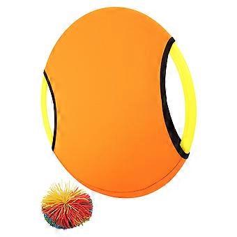 Ball and Catch Game Toss Ball Plaything for Kids 1Set Orange ABS Material