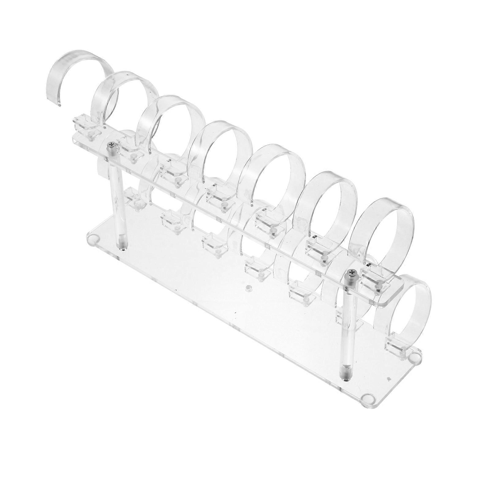 Acrylic Watch Stand for Removable Display 3Pcs Transparent Material