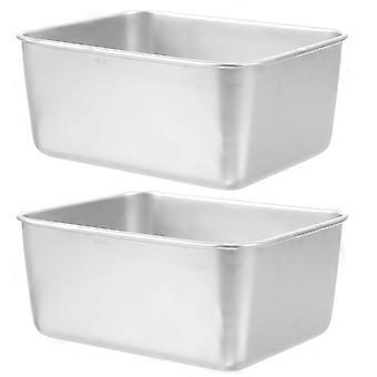 Rectangle Soup Bowls Stainless Steel Camping Bowls for Outdoor 8Pcs