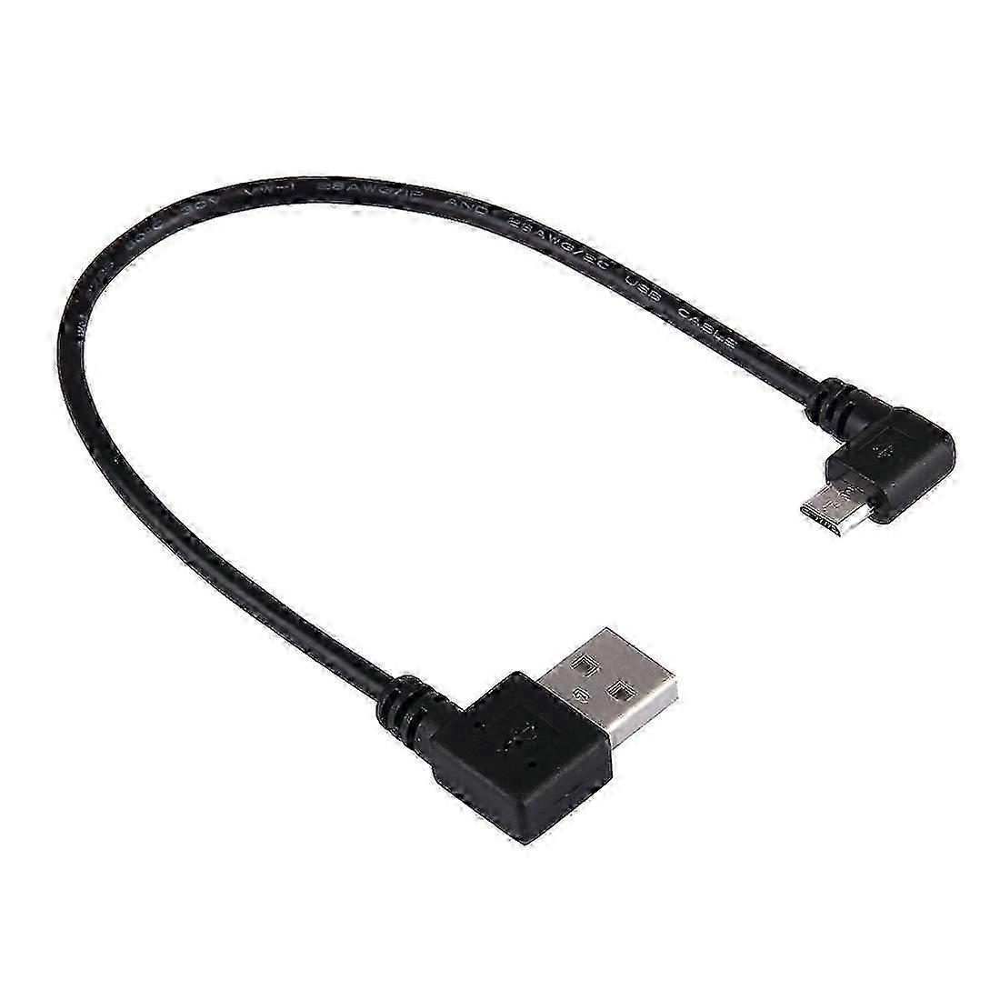 20cm USB 2.0 to Micro USB 90-Degree Angled Data Cable,l