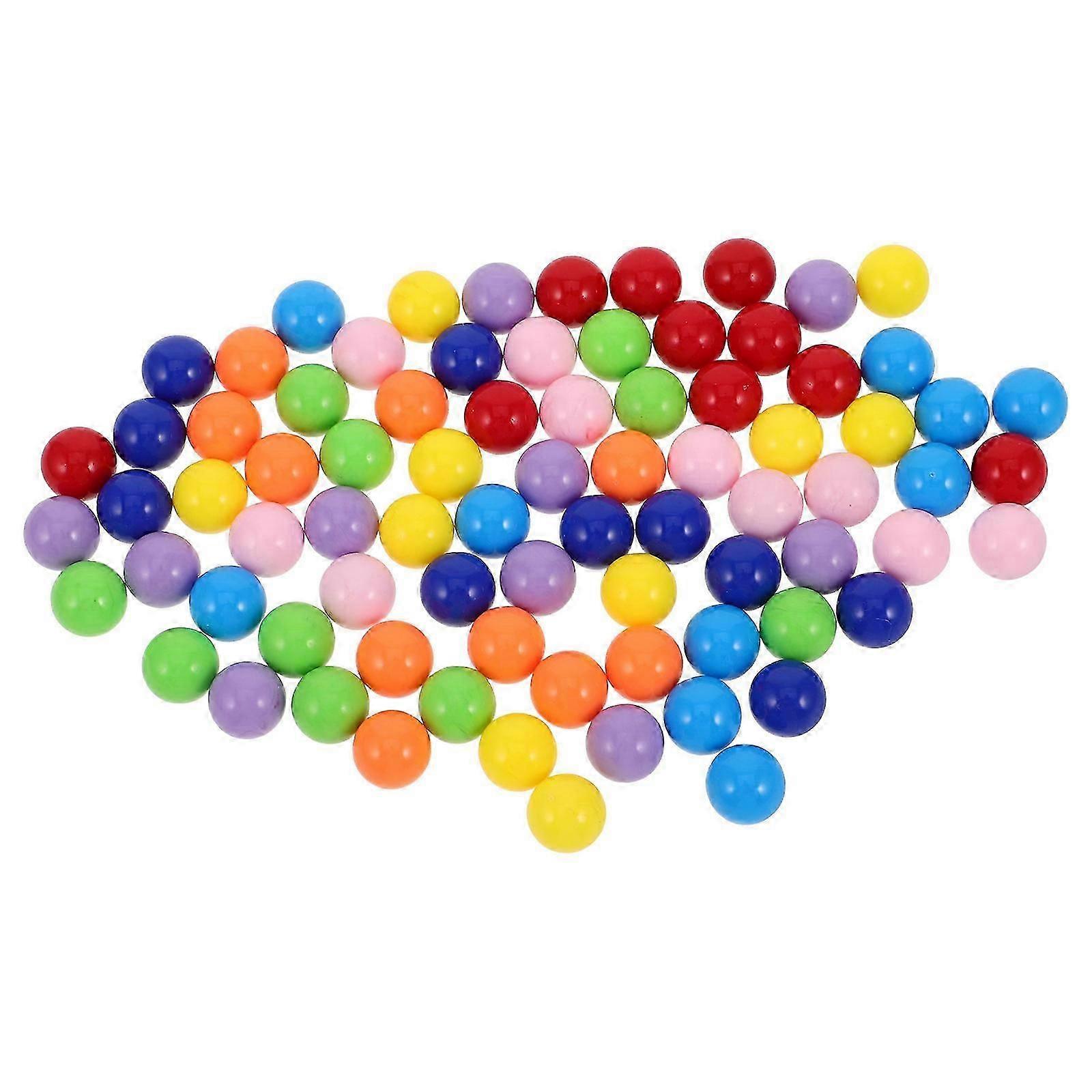 Assorted Color Mini Plastic Game Balls for Game Accessory 80Pcs
